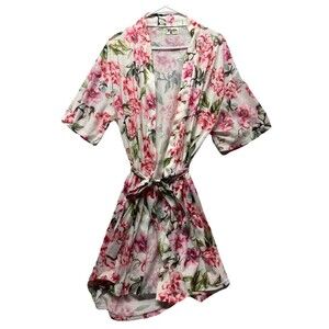 Show Me Your MuMu Garden of Blooms Robe One Size Multi Bridal Floral 3/4 Sleeve